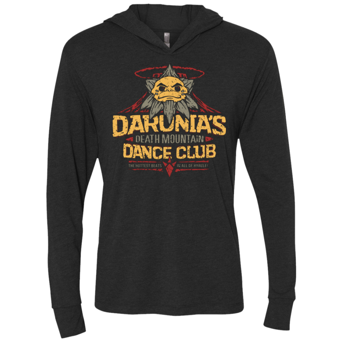 T-Shirts Vintage Black / X-Small Darunia Dance Club Triblend Long Sleeve Hoodie Tee