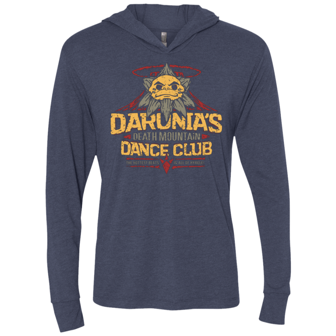 T-Shirts Vintage Navy / X-Small Darunia Dance Club Triblend Long Sleeve Hoodie Tee