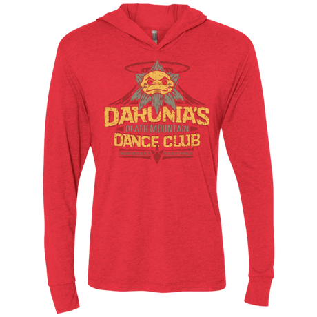 T-Shirts Vintage Red / X-Small Darunia Dance Club Triblend Long Sleeve Hoodie Tee