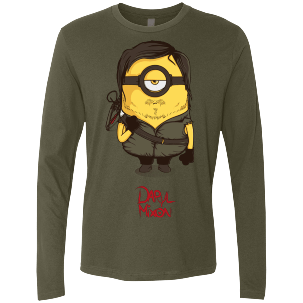 T-Shirts Military Green / Small Daryl Mixon Men's Premium Long Sleeve