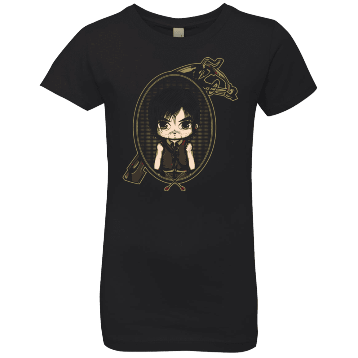 T-Shirts Black / YXS Daryl Portrait Girls Premium T-Shirt