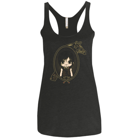 T-Shirts Vintage Black / X-Small Daryl Portrait Women's Triblend Racerback Tank