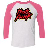 T-Shirts Heather White/Vintage Pink / X-Small Dat Funk Triblend 3/4 Sleeve
