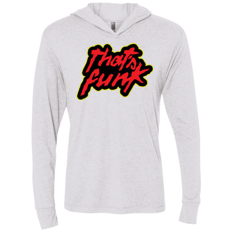 T-Shirts Heather White / X-Small Dat Funk Triblend Long Sleeve Hoodie Tee