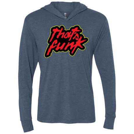 T-Shirts Indigo / X-Small Dat Funk Triblend Long Sleeve Hoodie Tee