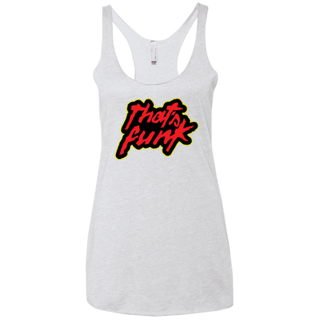 T-Shirts Heather White / X-Small Dat Funk Women's Triblend Racerback Tank
