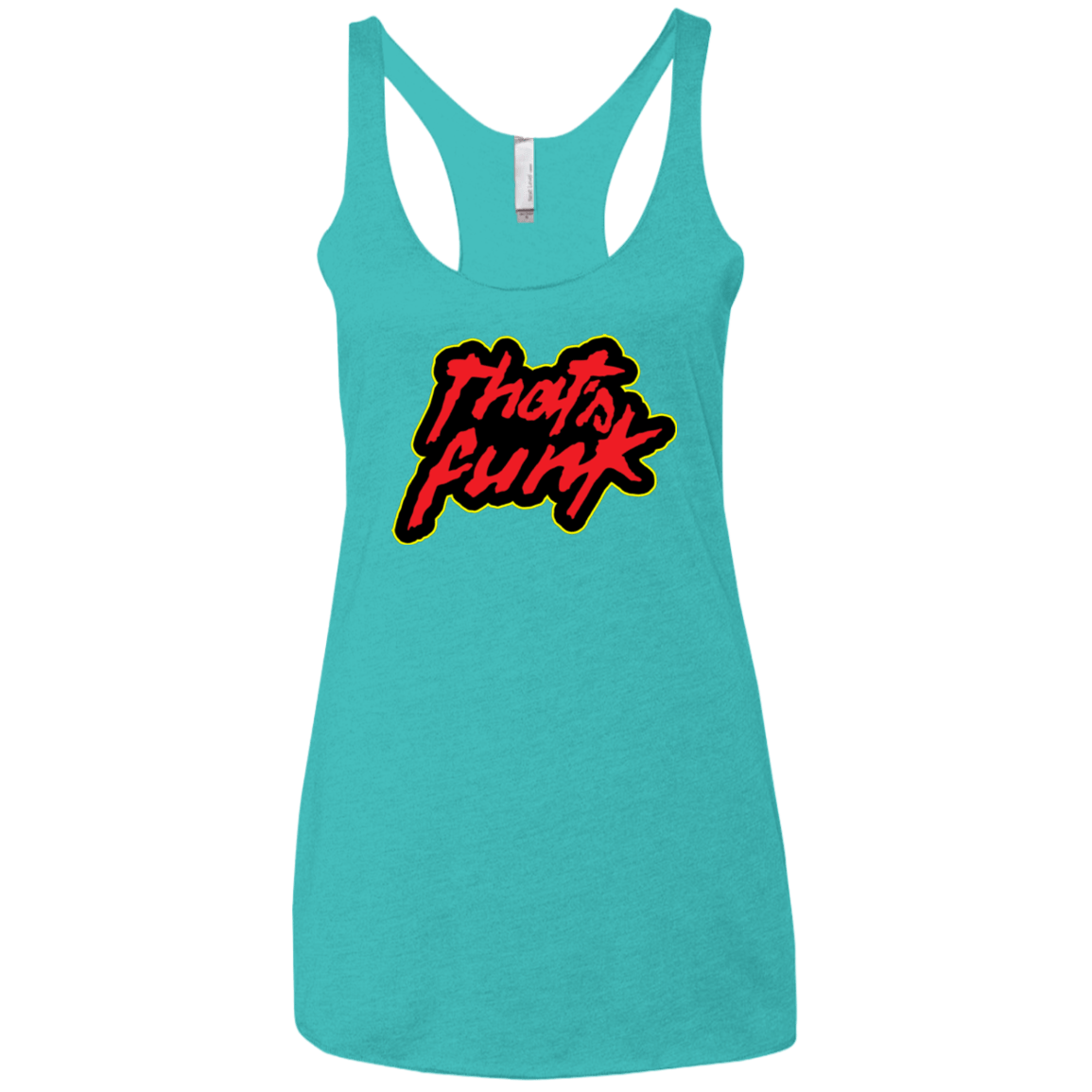 T-Shirts Tahiti Blue / X-Small Dat Funk Women's Triblend Racerback Tank