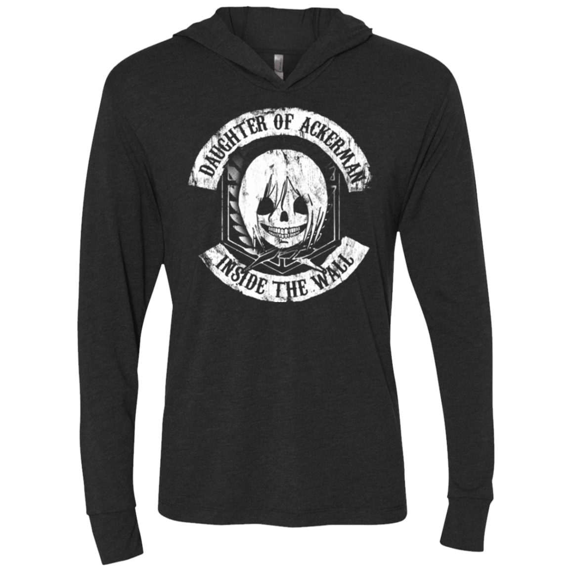 T-Shirts Vintage Black / X-Small Daughter of Ackerman Triblend Long Sleeve Hoodie Tee