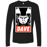 T-Shirts Black / Small Dave Men's Premium Long Sleeve