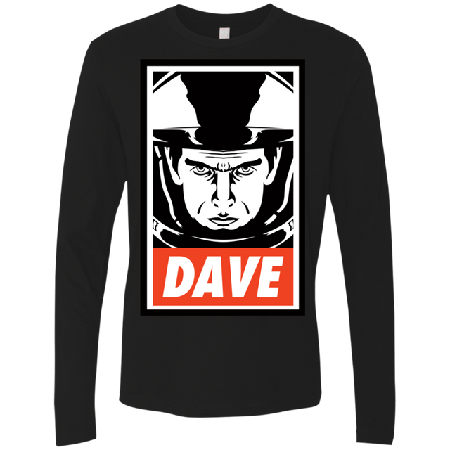 T-Shirts Black / Small Dave Men's Premium Long Sleeve