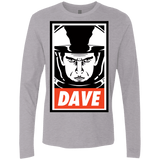 T-Shirts Heather Grey / Small Dave Men's Premium Long Sleeve