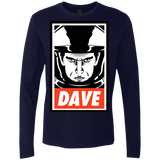 T-Shirts Midnight Navy / Small Dave Men's Premium Long Sleeve