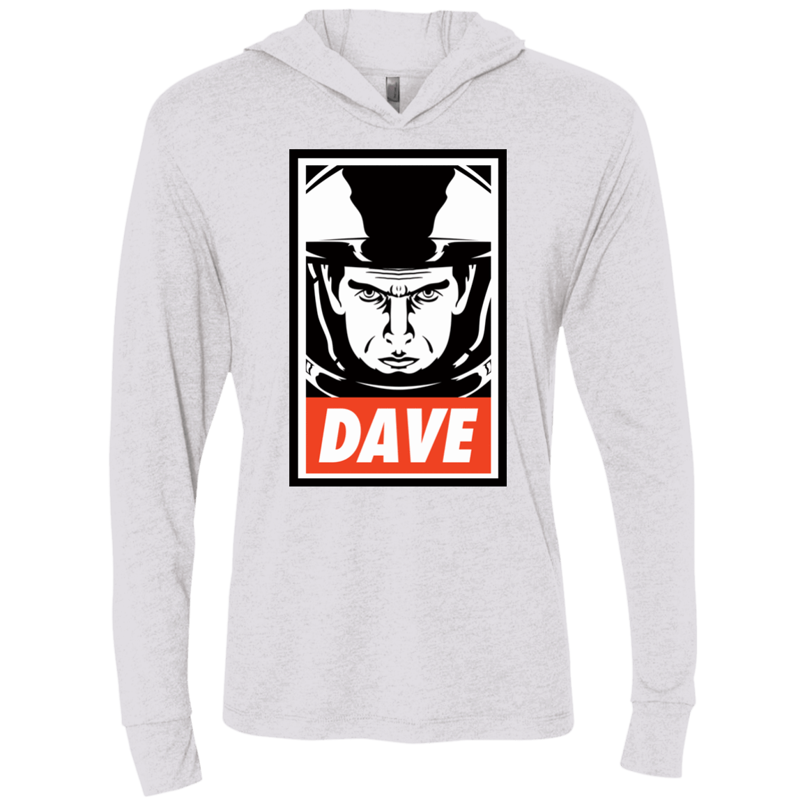 T-Shirts Heather White / X-Small Dave Triblend Long Sleeve Hoodie Tee