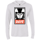 T-Shirts Heather White / X-Small Dave Triblend Long Sleeve Hoodie Tee