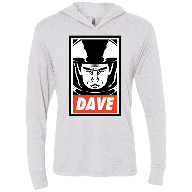 T-Shirts Heather White / X-Small Dave Triblend Long Sleeve Hoodie Tee