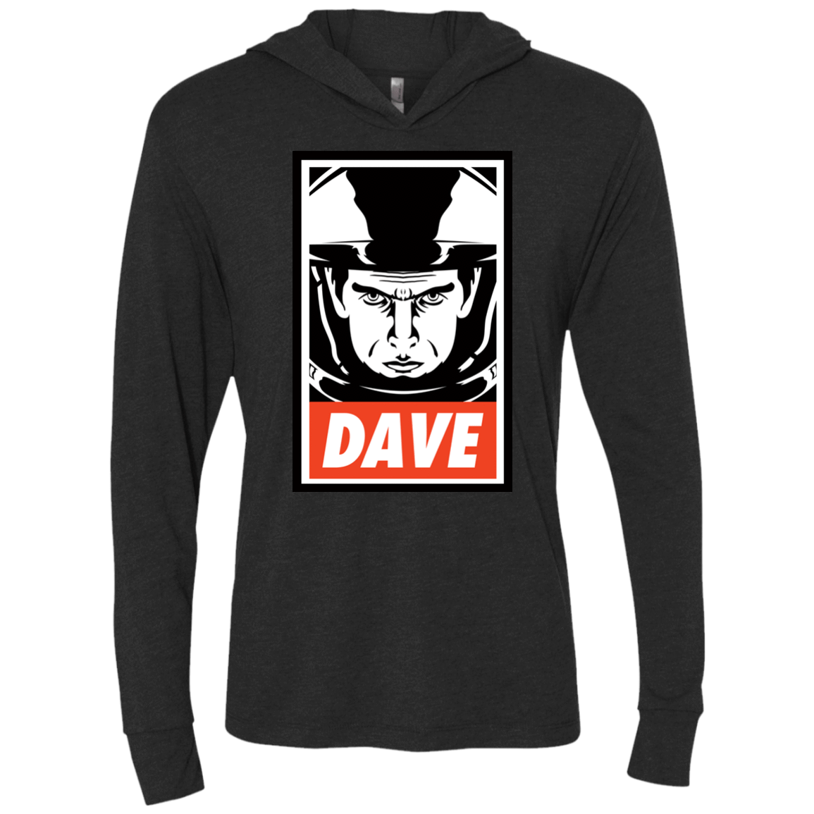 T-Shirts Vintage Black / X-Small Dave Triblend Long Sleeve Hoodie Tee