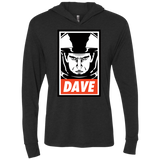 T-Shirts Vintage Black / X-Small Dave Triblend Long Sleeve Hoodie Tee