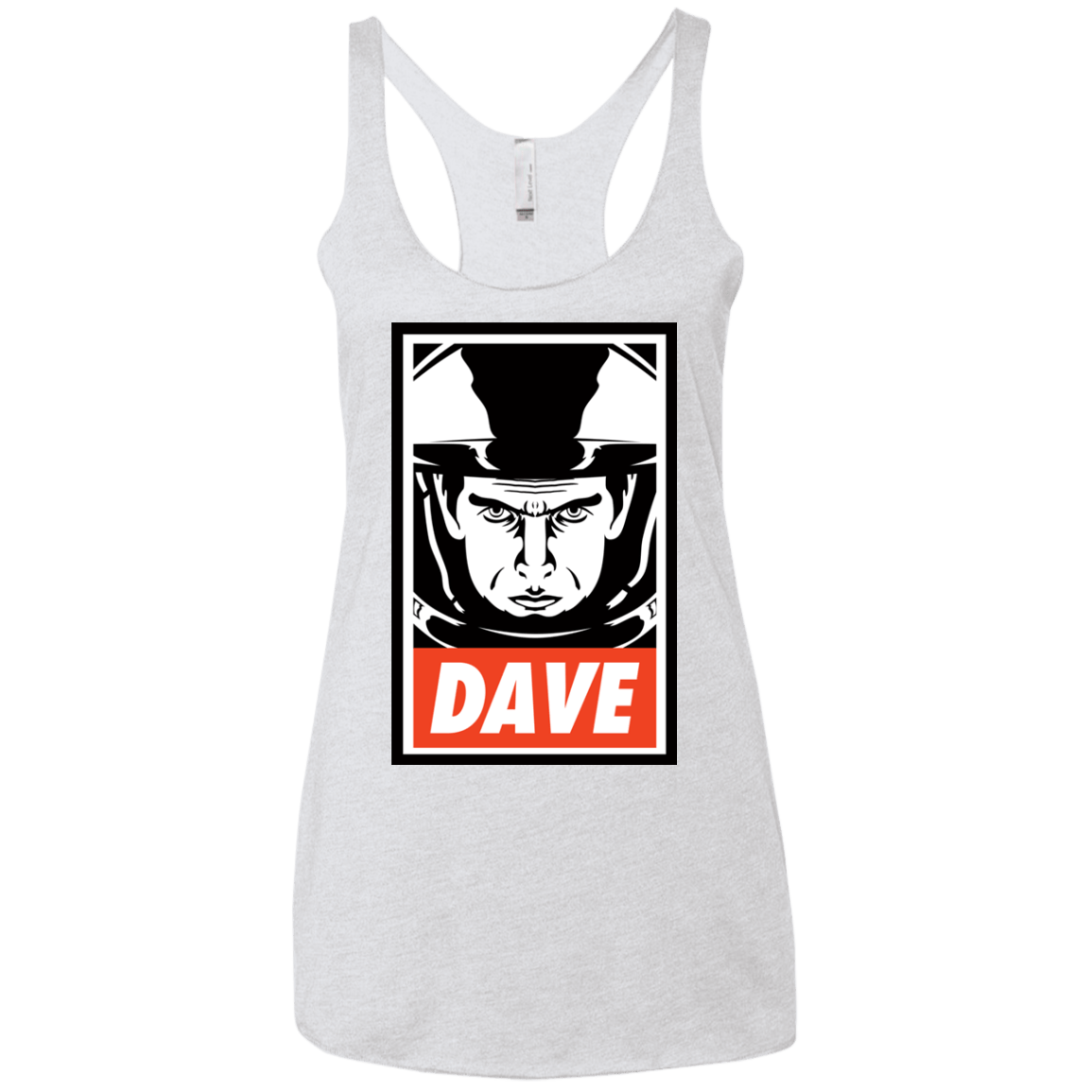 T-Shirts Heather White / X-Small Dave Women's Triblend Racerback Tank