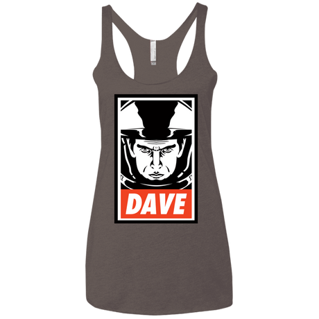 T-Shirts Macchiato / X-Small Dave Women's Triblend Racerback Tank