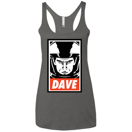 T-Shirts Premium Heather / X-Small Dave Women's Triblend Racerback Tank