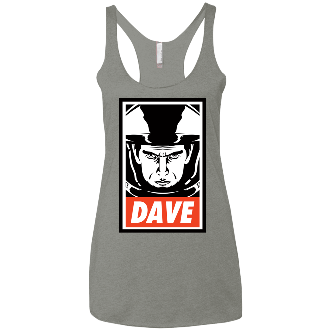 T-Shirts Venetian Grey / X-Small Dave Women's Triblend Racerback Tank