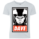 T-Shirts Heather White / YXS Dave Youth Triblend T-Shirt
