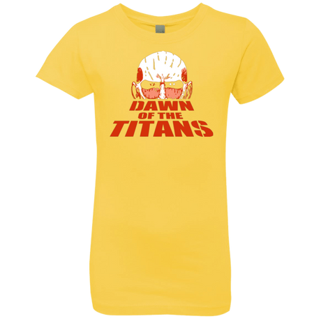 T-Shirts Vibrant Yellow / YXS Dawn of the Titans Girls Premium T-Shirt