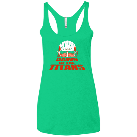 T-Shirts Envy / X-Small Dawn of the Titans Women's Triblend Racerback Tank