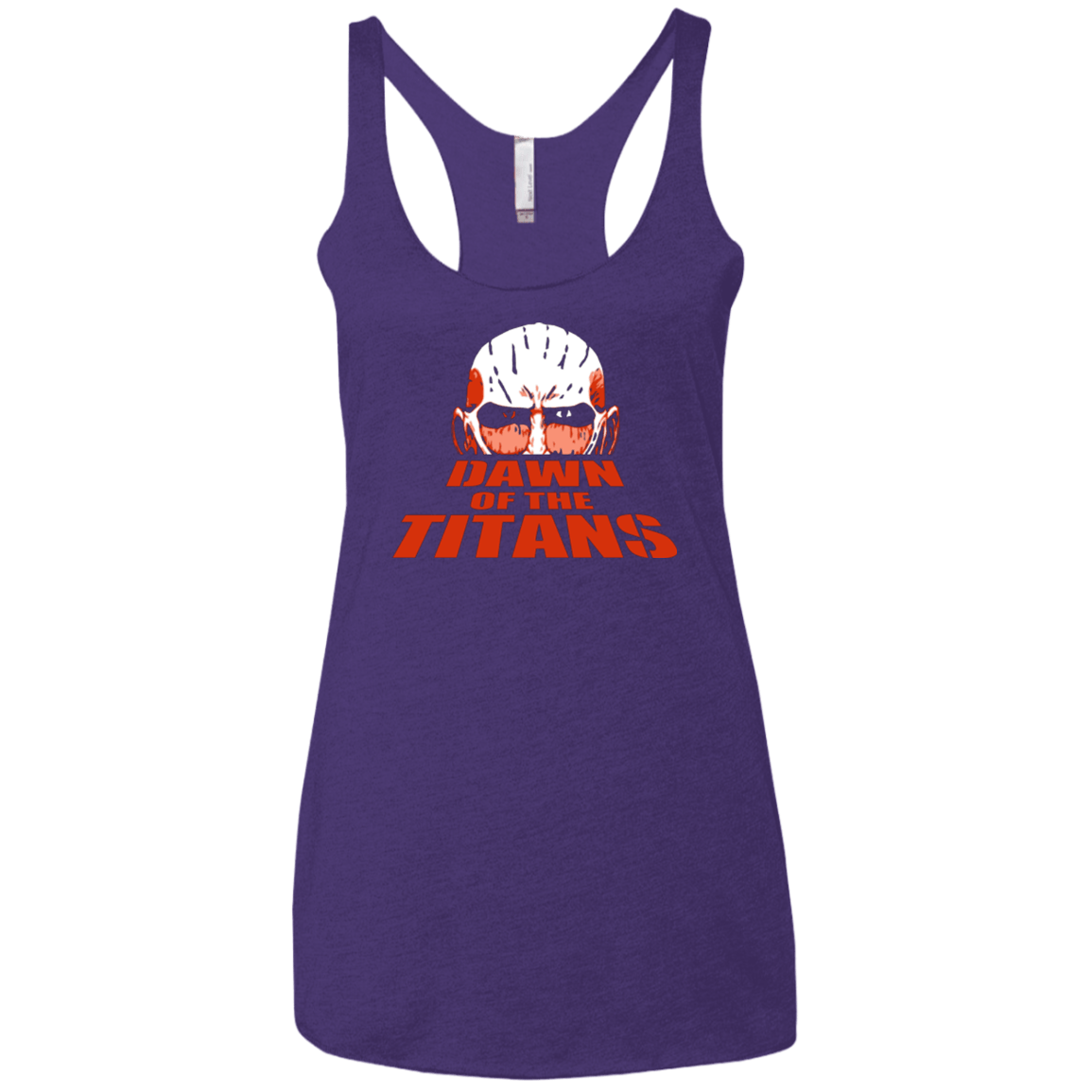 T-Shirts Purple / X-Small Dawn of the Titans Women's Triblend Racerback Tank