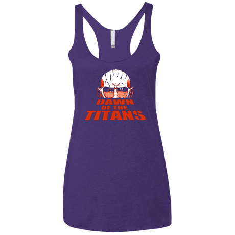 T-Shirts Purple / X-Small Dawn of the Titans Women's Triblend Racerback Tank