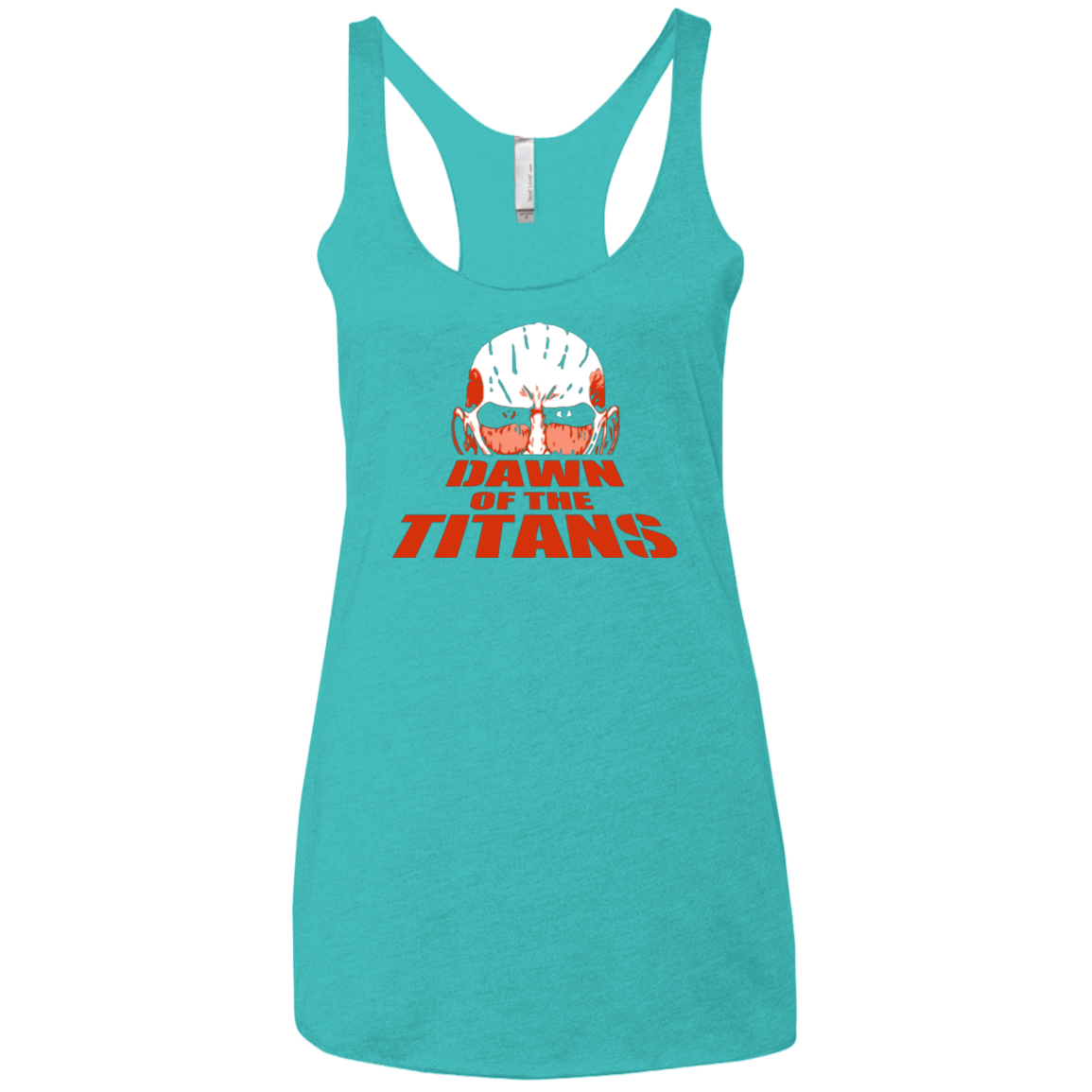 T-Shirts Tahiti Blue / X-Small Dawn of the Titans Women's Triblend Racerback Tank