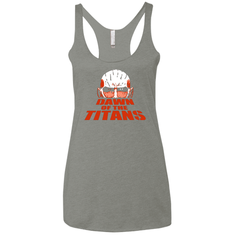 T-Shirts Venetian Grey / X-Small Dawn of the Titans Women's Triblend Racerback Tank
