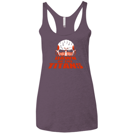 T-Shirts Vintage Purple / X-Small Dawn of the Titans Women's Triblend Racerback Tank
