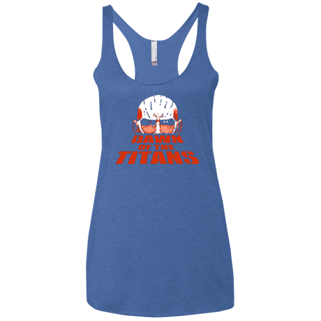 T-Shirts Vintage Royal / X-Small Dawn of the Titans Women's Triblend Racerback Tank