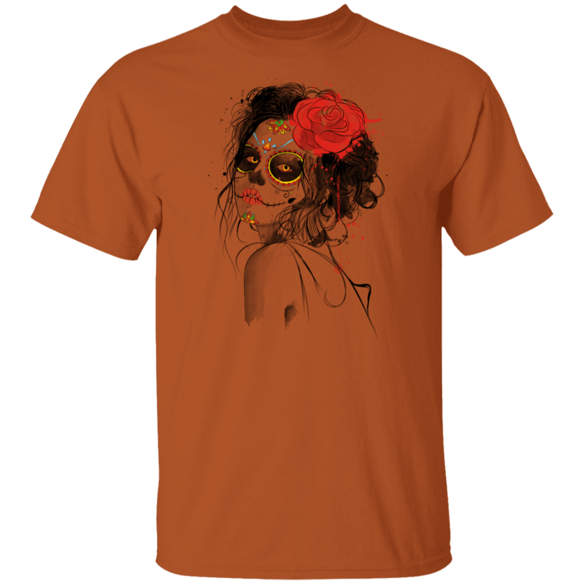 T-Shirts Texas Orange / S Day of the Dead T-Shirt