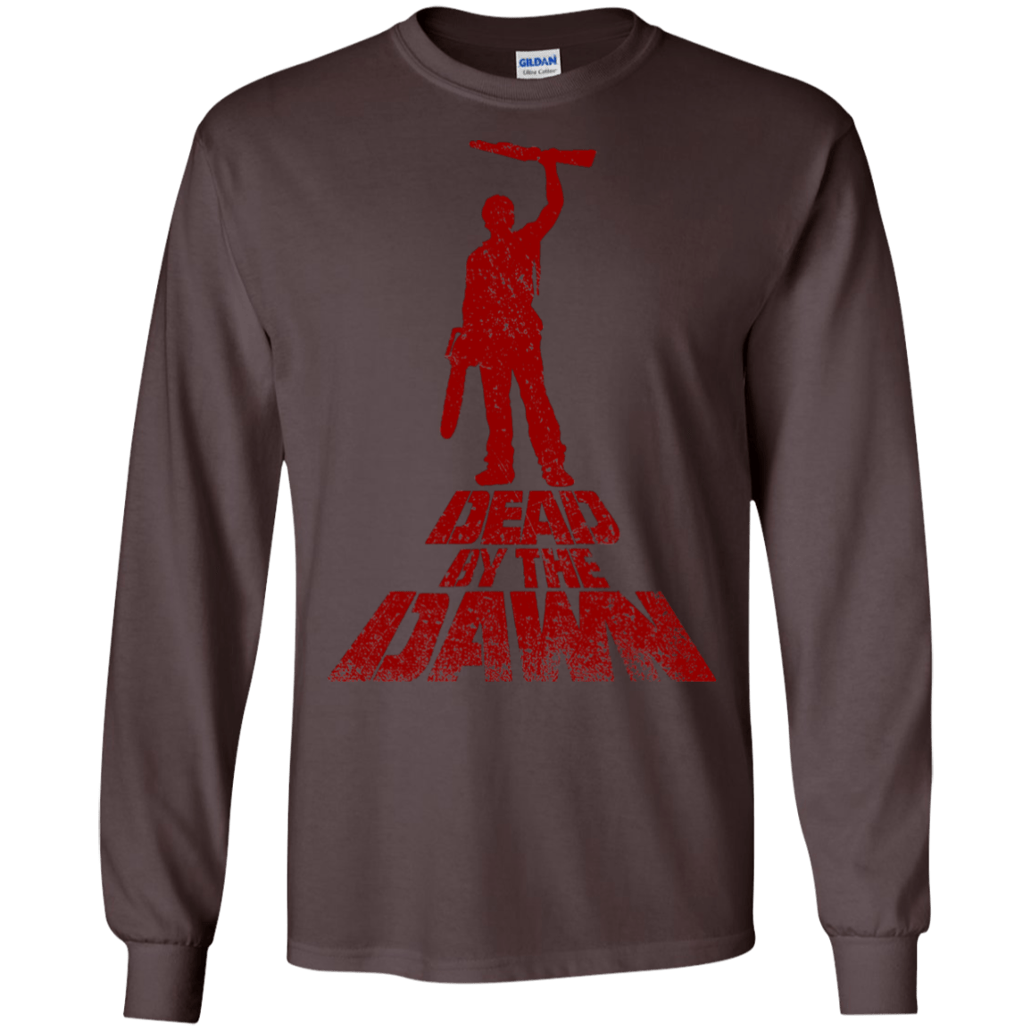 T-Shirts Dark Chocolate / S Dead by the Dawn Men's Long Sleeve T-Shirt
