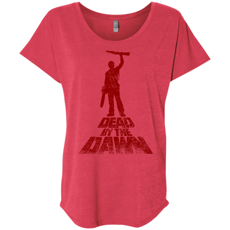 T-Shirts Vintage Red / X-Small Dead by the Dawn Triblend Dolman Sleeve