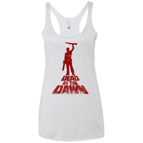 T-Shirts Heather White / X-Small Dead by the Dawn Women's Triblend Racerback Tank