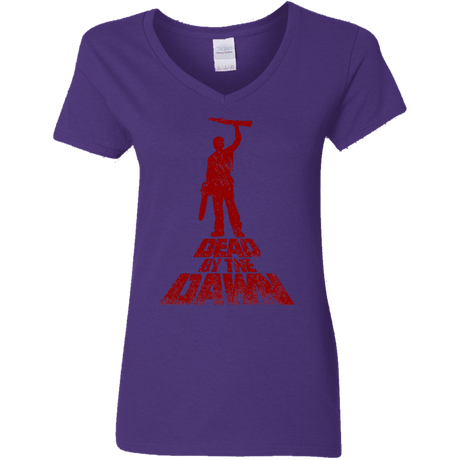 T-Shirts Purple / S Dead by the Dawn Women's V-Neck T-Shirt