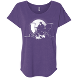 T-Shirts Purple Rush / X-Small Dead Characters Triblend Dolman Sleeve