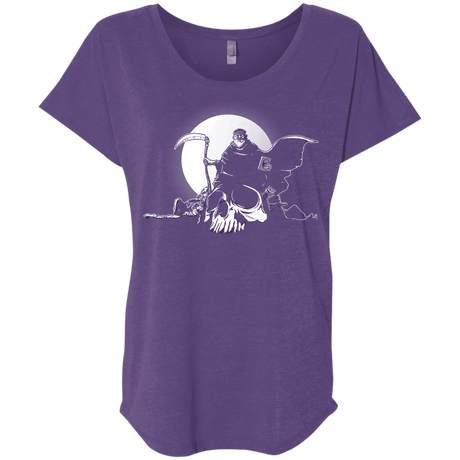 T-Shirts Purple Rush / X-Small Dead Characters Triblend Dolman Sleeve