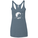 T-Shirts Indigo / X-Small Dead Characters Women's Triblend Racerback Tank