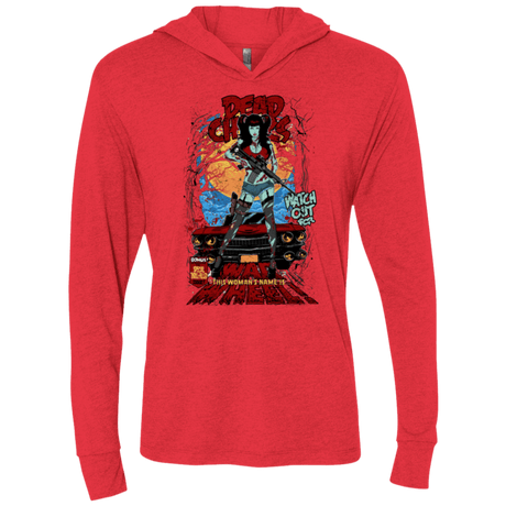T-Shirts Vintage Red / X-Small Dead Chicks Triblend Long Sleeve Hoodie Tee