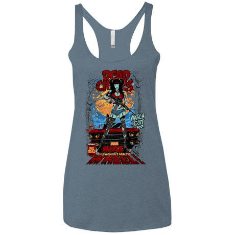 T-Shirts Indigo / X-Small Dead Chicks Women's Triblend Racerback Tank