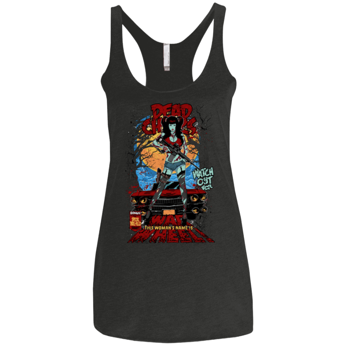 T-Shirts Vintage Black / X-Small Dead Chicks Women's Triblend Racerback Tank
