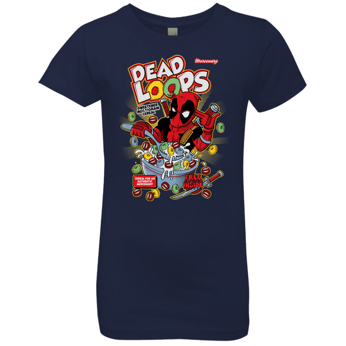 T-Shirts Midnight Navy / YXS Dead Loops Girls Premium T-Shirt