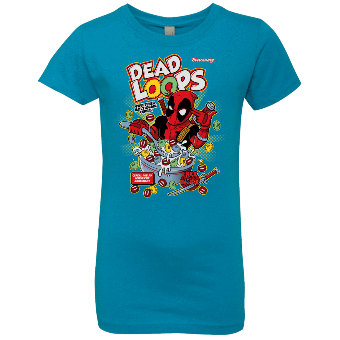 T-Shirts Turquoise / YXS Dead Loops Girls Premium T-Shirt