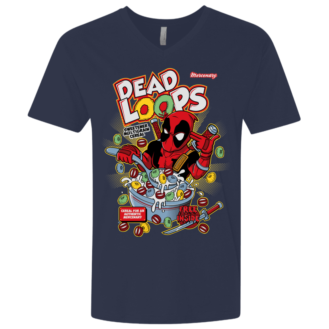 T-Shirts Midnight Navy / X-Small Dead Loops Men's Premium V-Neck