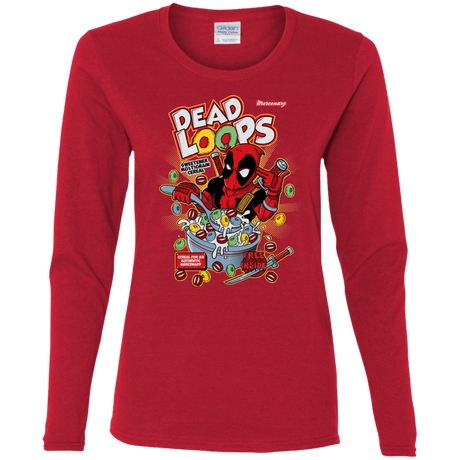 T-Shirts Red / S Dead Loops Women's Long Sleeve T-Shirt