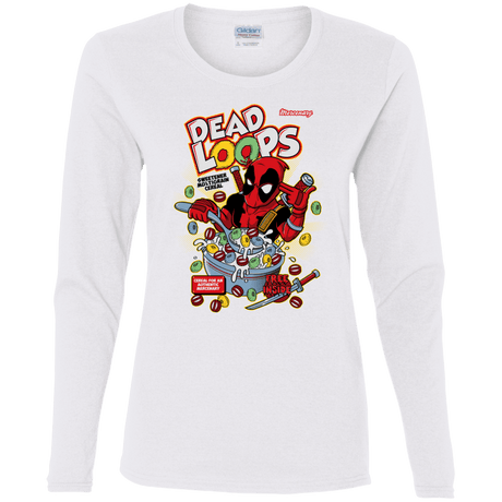 T-Shirts White / S Dead Loops Women's Long Sleeve T-Shirt